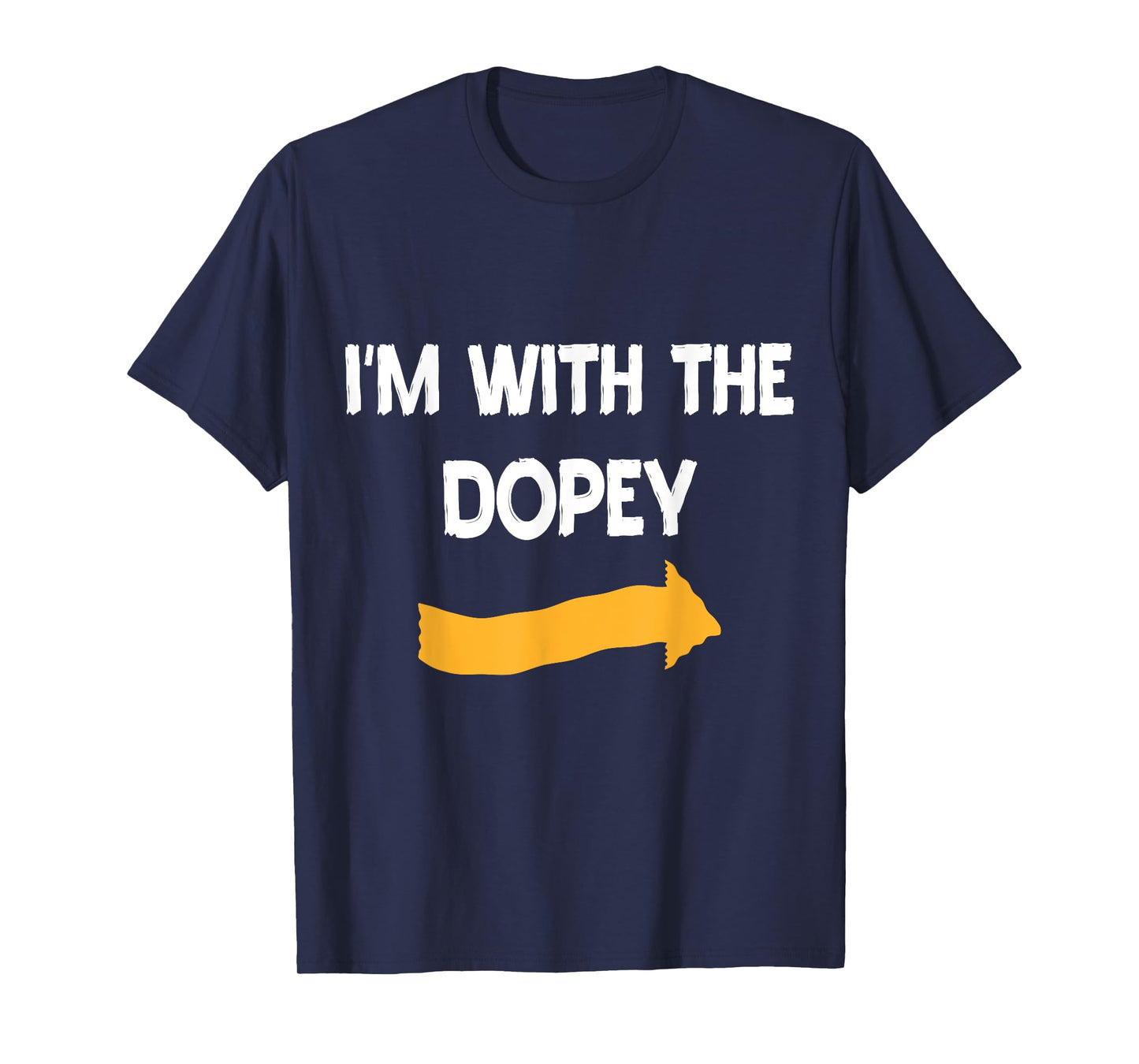 I'm With Dopey Halloween Costume Funny Couples Matching T-Shirt
