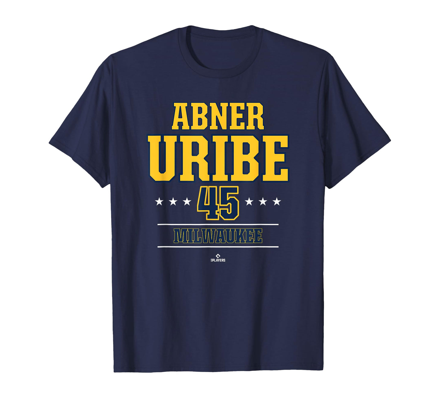Baseball Star Abner Uribe Milwaukee MLBPA T-Shirt