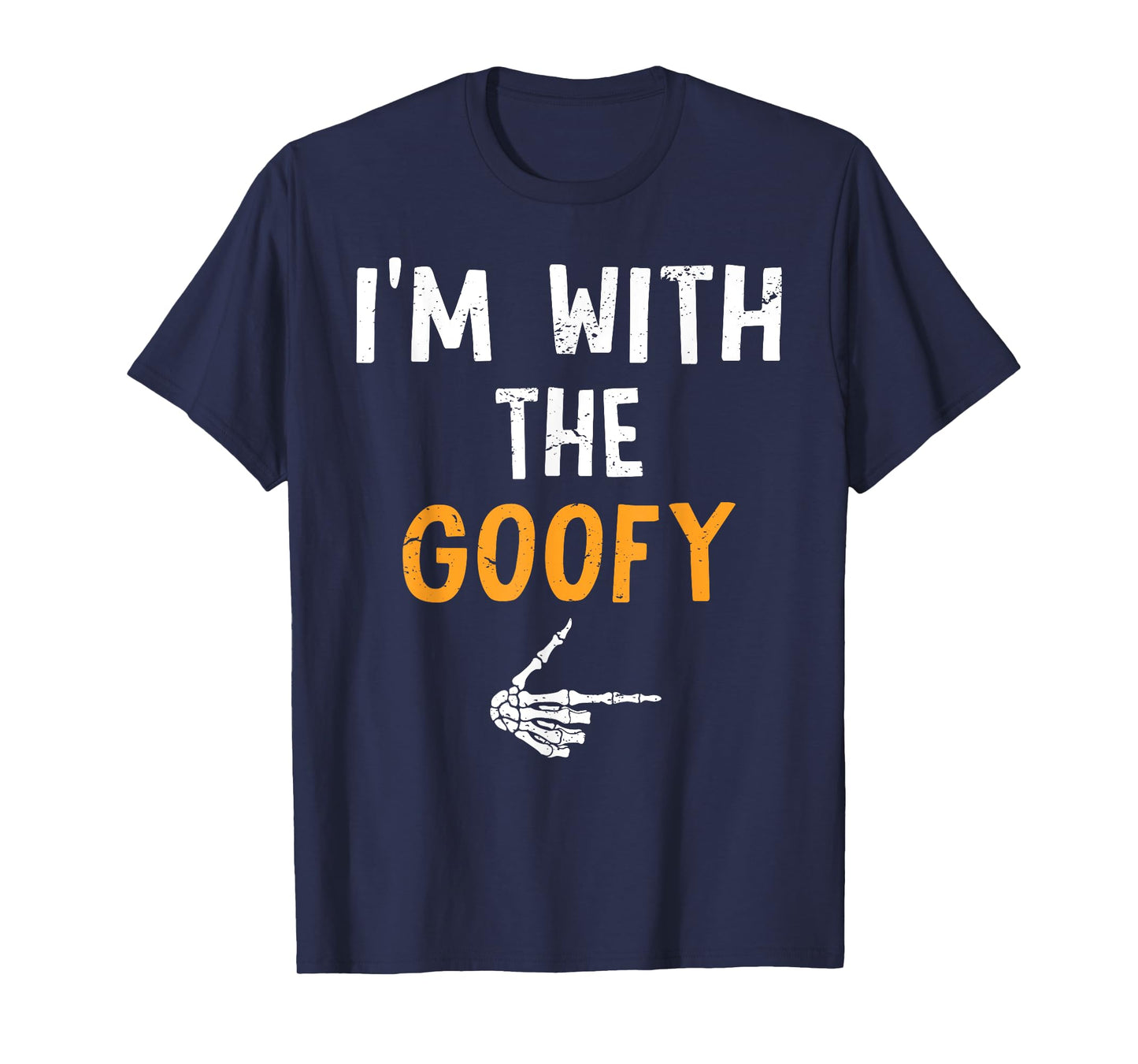 I'm with The Goofy Costume Halloween Matching Couple T-Shirt
