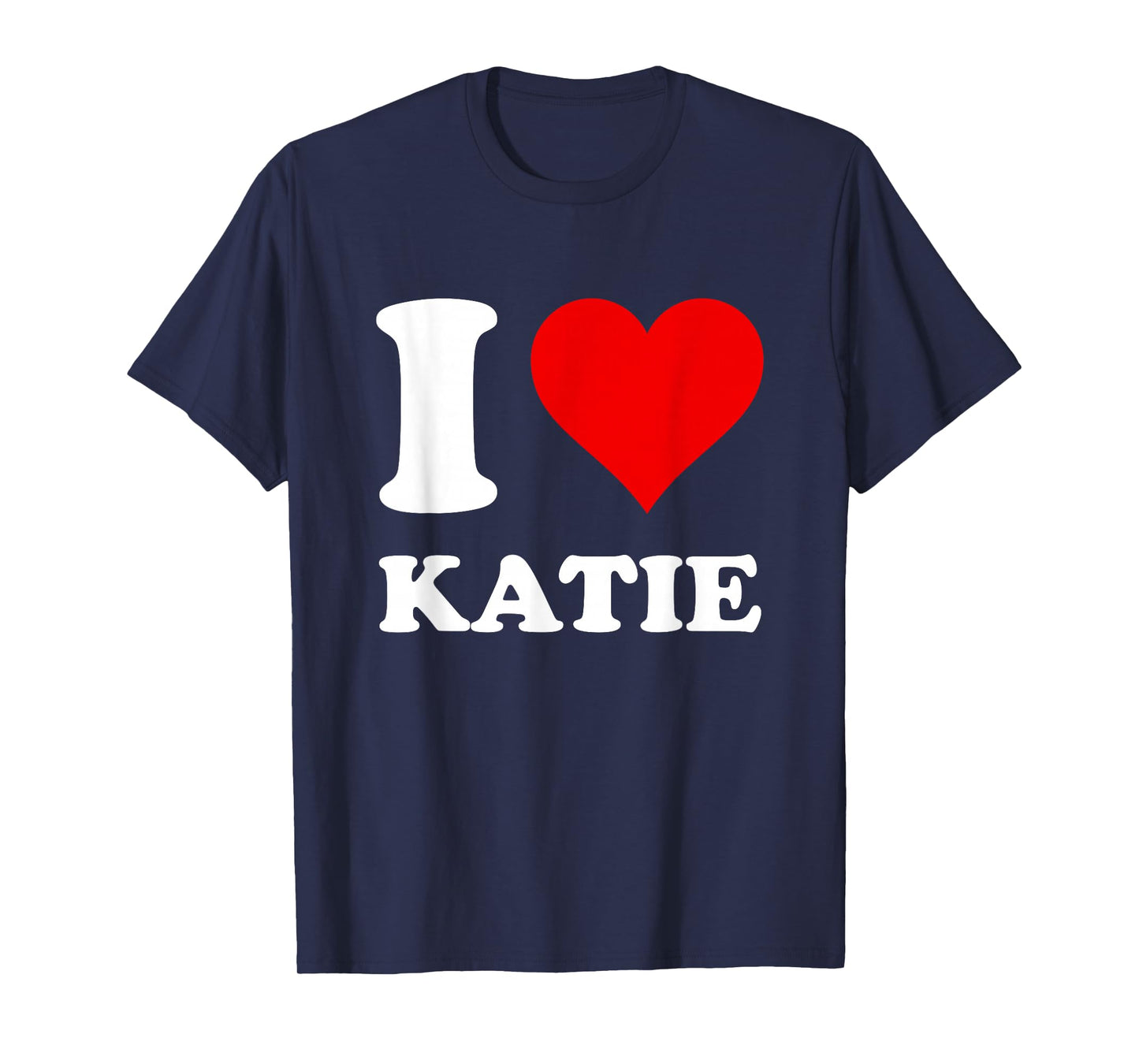 Red Heart I Love Katie T-Shirt