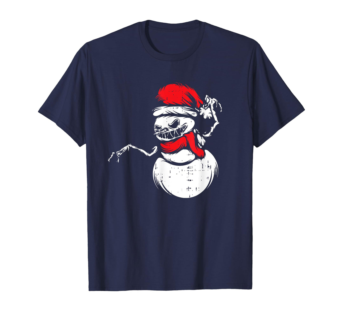 Monster Snowman Santa Hat Christmas Pajama X-Mas Winter T-Shirt