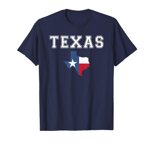 Texas State Flag Map T-Shirt