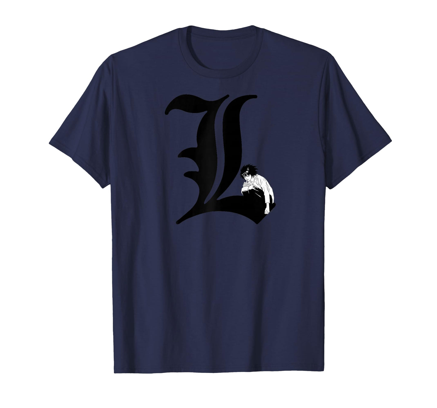Death Note L Symbol Anime Raglan Baseball Tee