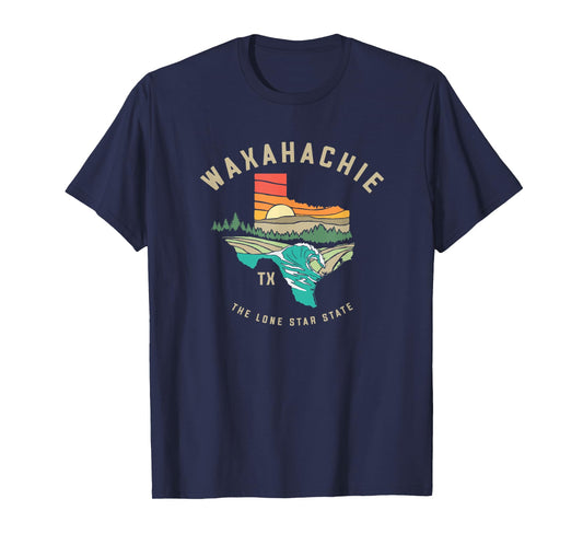 Waxahachie Texas Outdoors Vintage Nature Illustration T-Shirt