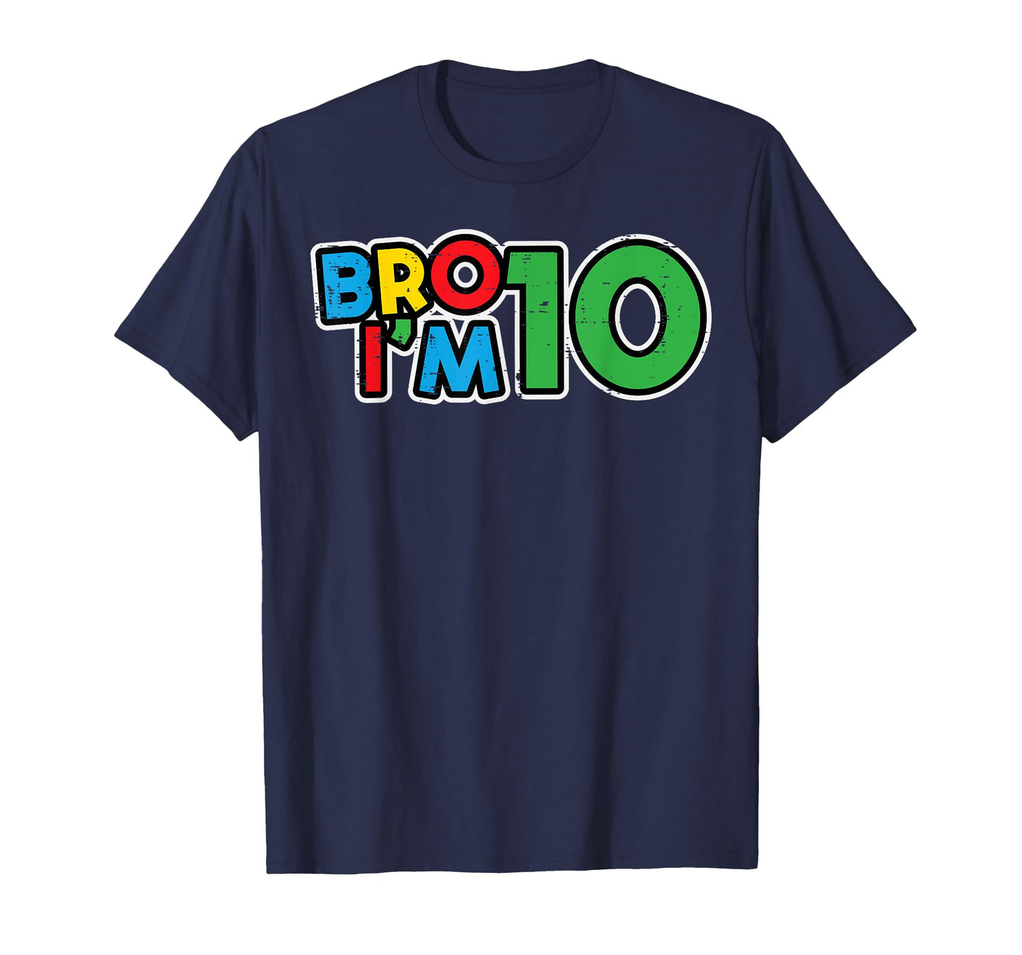 10th Birthday Gamer Bro Im 10 Years Old Bday Boys Kids T-Shirt