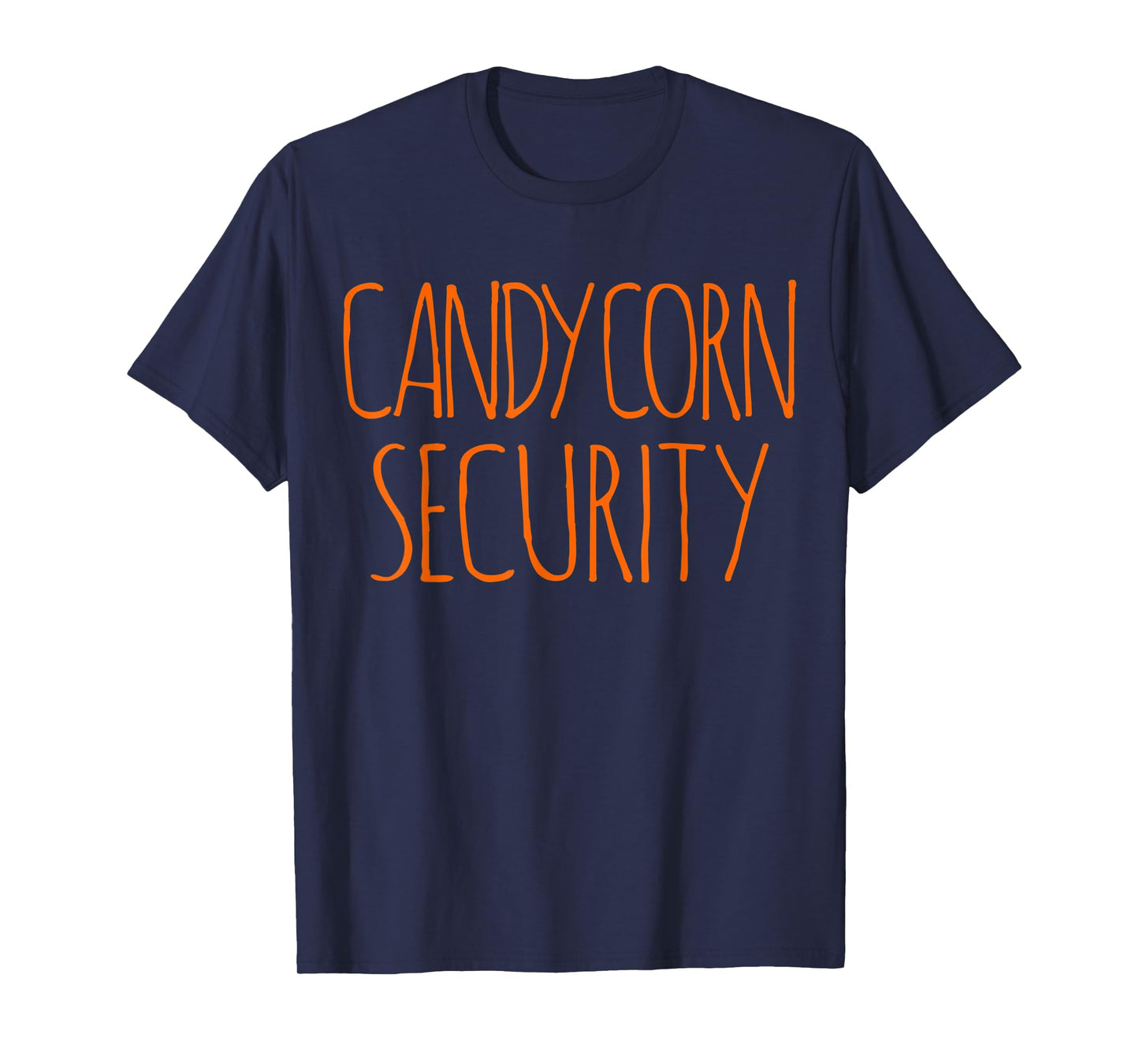 HALLOWEEN COSTUME CANDY CORN SECURITY DECORATIONS MEN LADIES T-Shirt