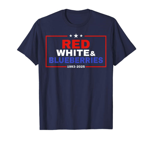 Red, White and Blueberries Patriot Freedom 2025 T-Shirt