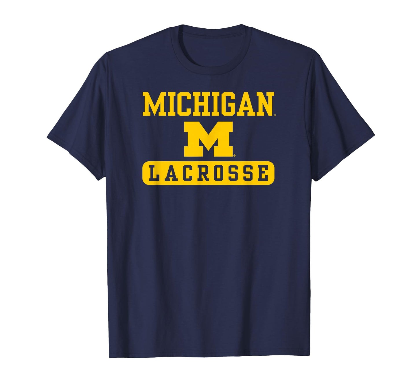 Michigan Wolverines Lacrosse Navy Officially Licensed T-Shirt