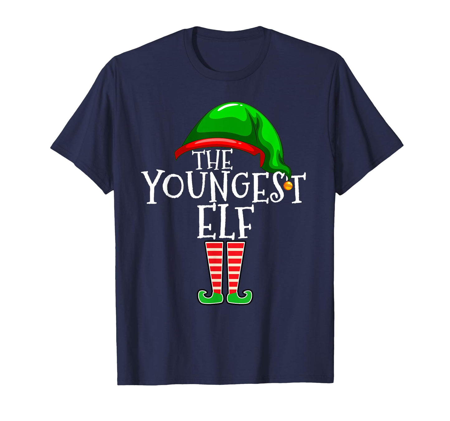 The Youngest Elf Family Matching Group Christmas Gift Funny T-Shirt