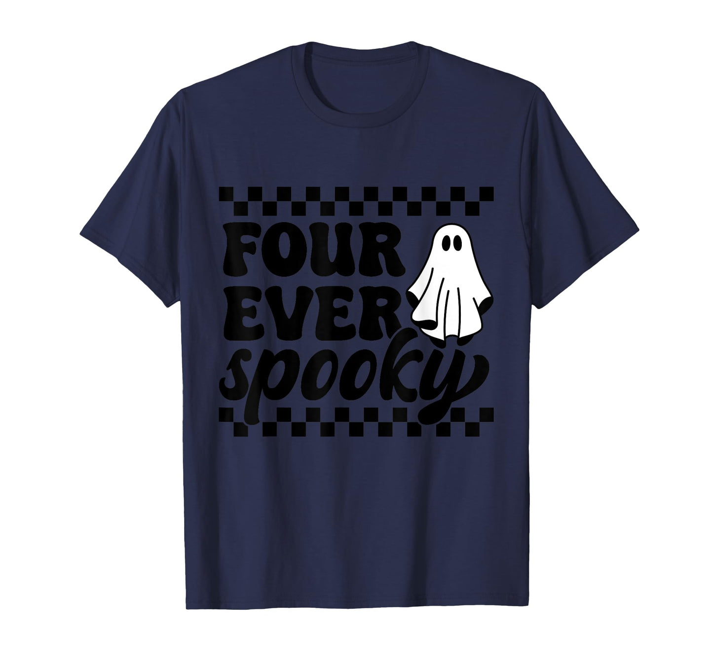 4th Fourth Birthday Four Year Old Halloween Four Ever Spooky T-Shirt