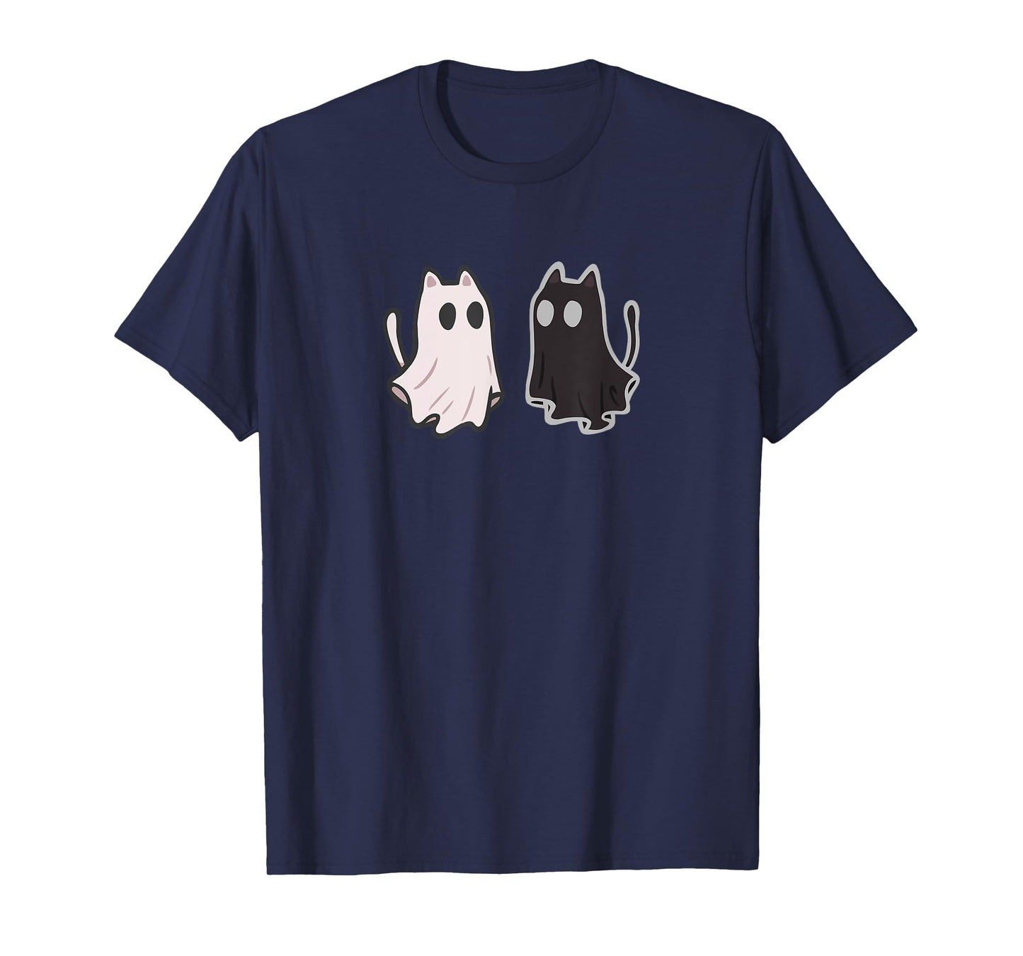Flowing Little Cute Ghost Cats T-Shirt