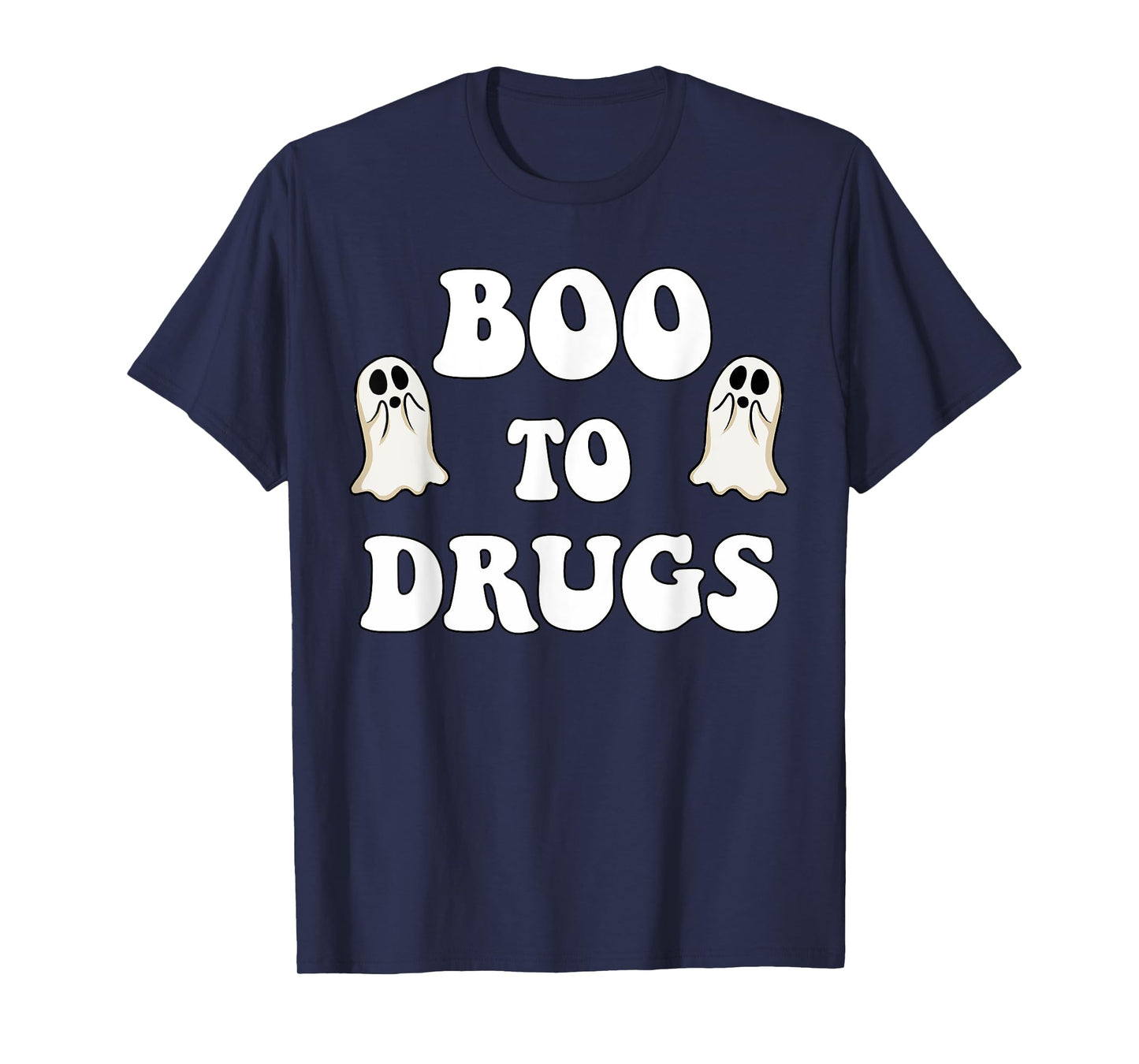 Red Ribbon Week BOO Drugs Yes To Halloween Say No To Drugs T-Shirt