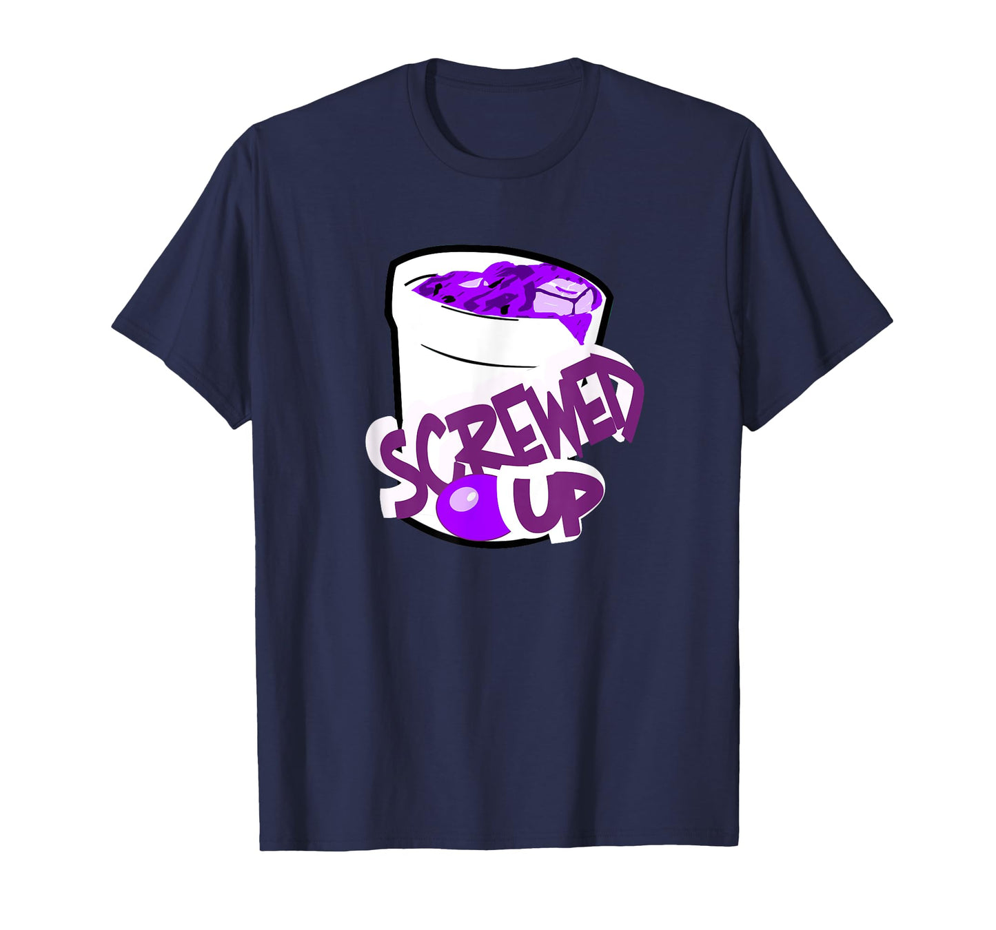 Codeine Sizzurp Screwed Up Lean Cough Syrup Promethazine T-Shirt