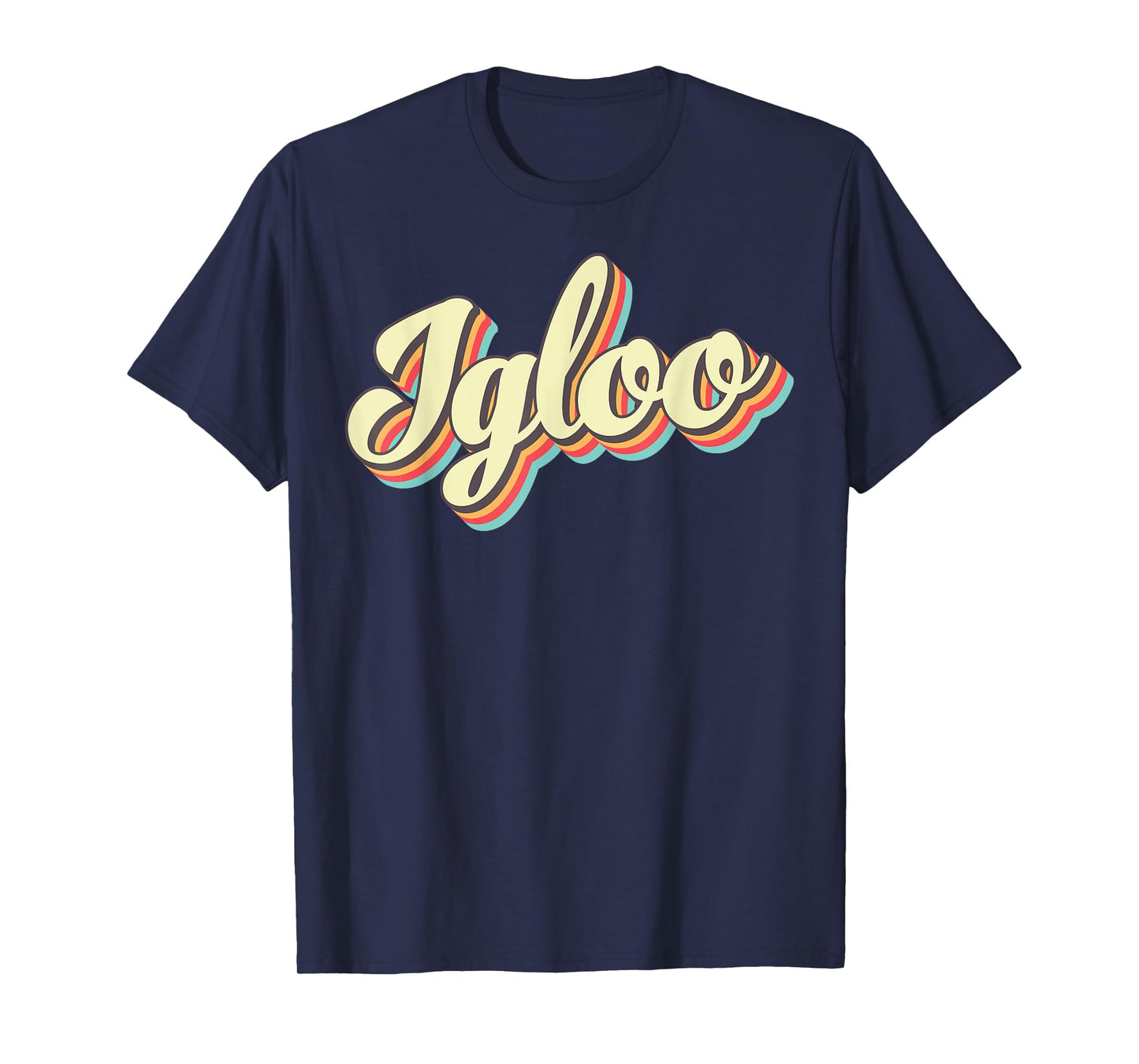 Igloo TShirt Retro Art Baseball Font Vintage T-Shirt