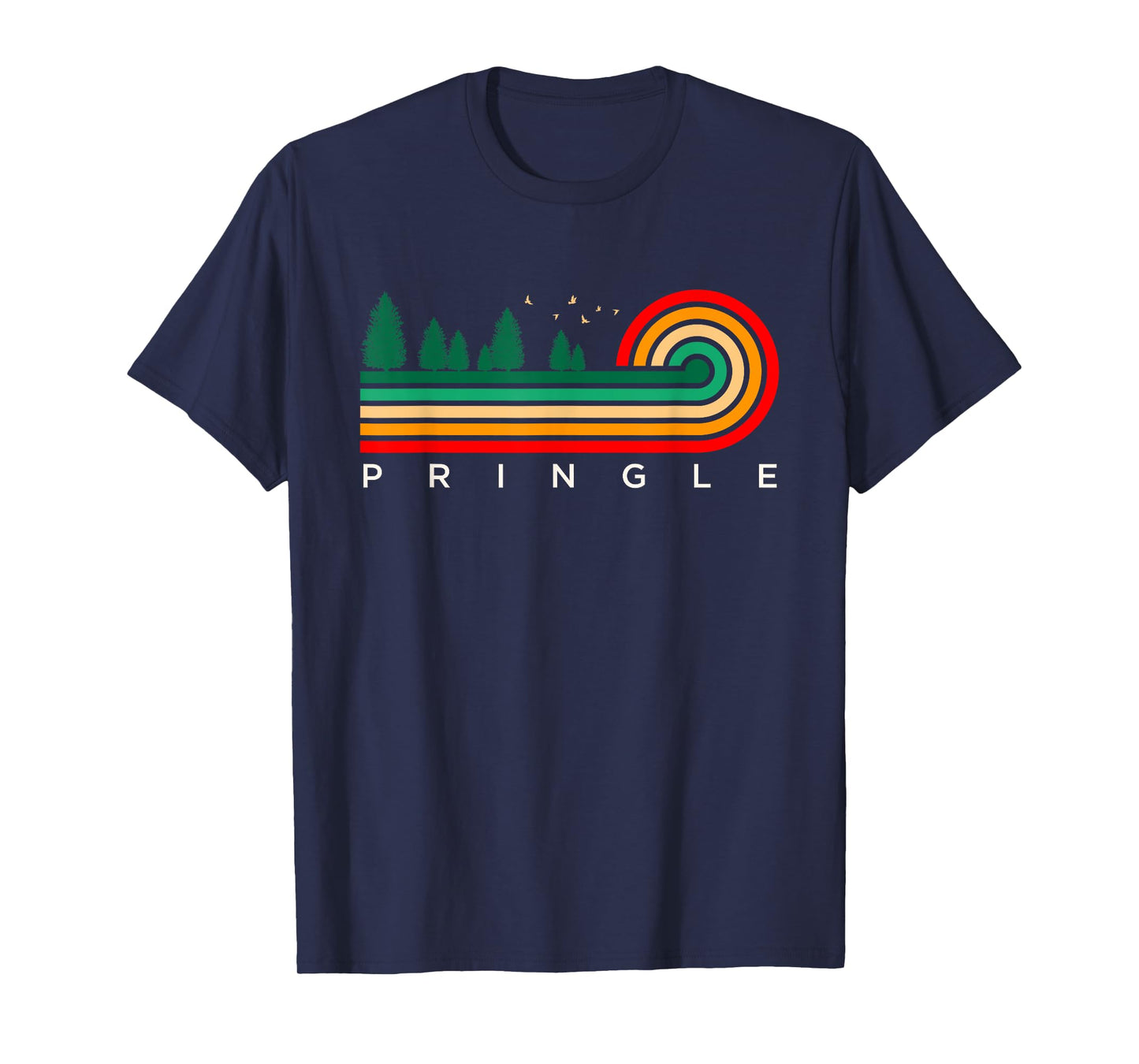 Evergreen Vintage Stripes Pringle, Texas T-Shirt