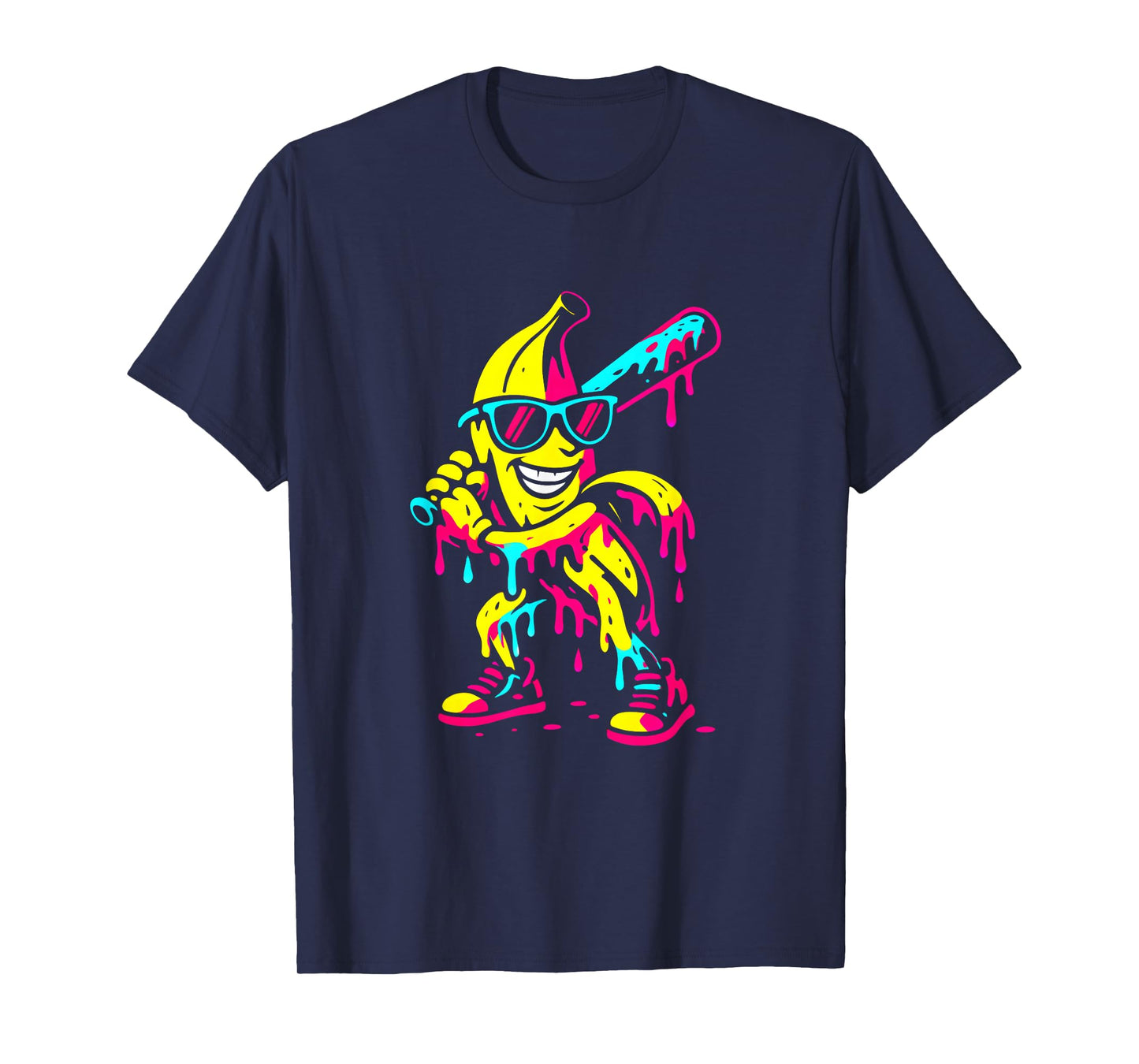 Banana Funny Baseball Drip Kids Youth Boys Girls T-Shirt