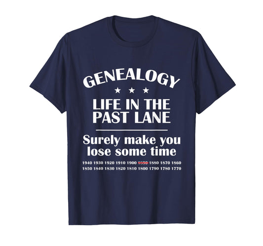 Genealogin Genealogy Sarcastic Life in the Past T-Shirt