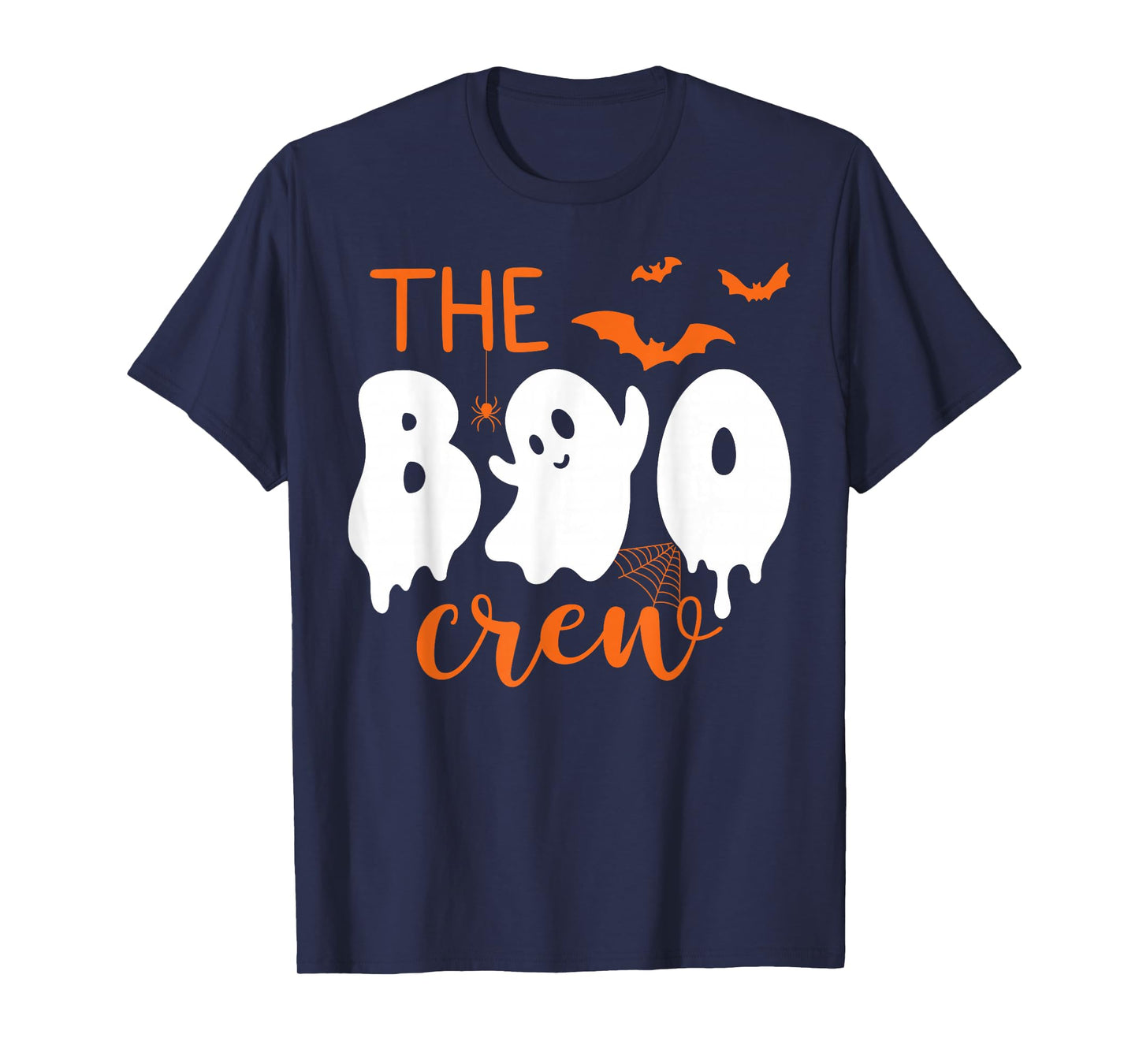 Halloween Ghost Boo Crew Costume Matching Adults Kids Cousin T-Shirt
