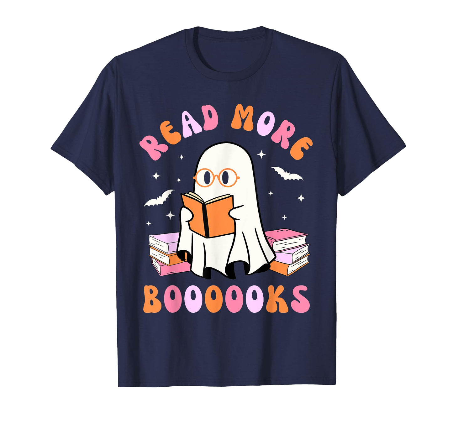 Read More Books Halloween Groovy Reading Kids T-Shirt