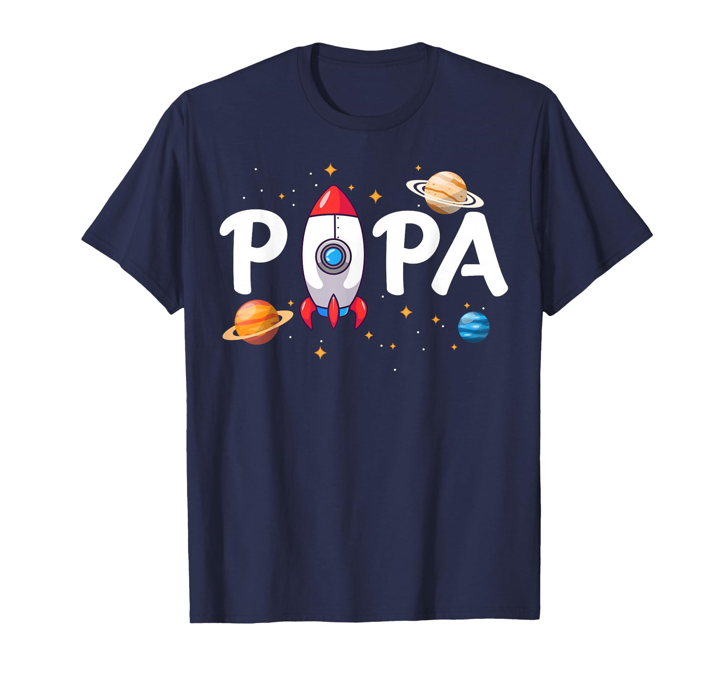 Papa of The Birthday Boy Space Astronaut 1st Birthday Family T-Shirt