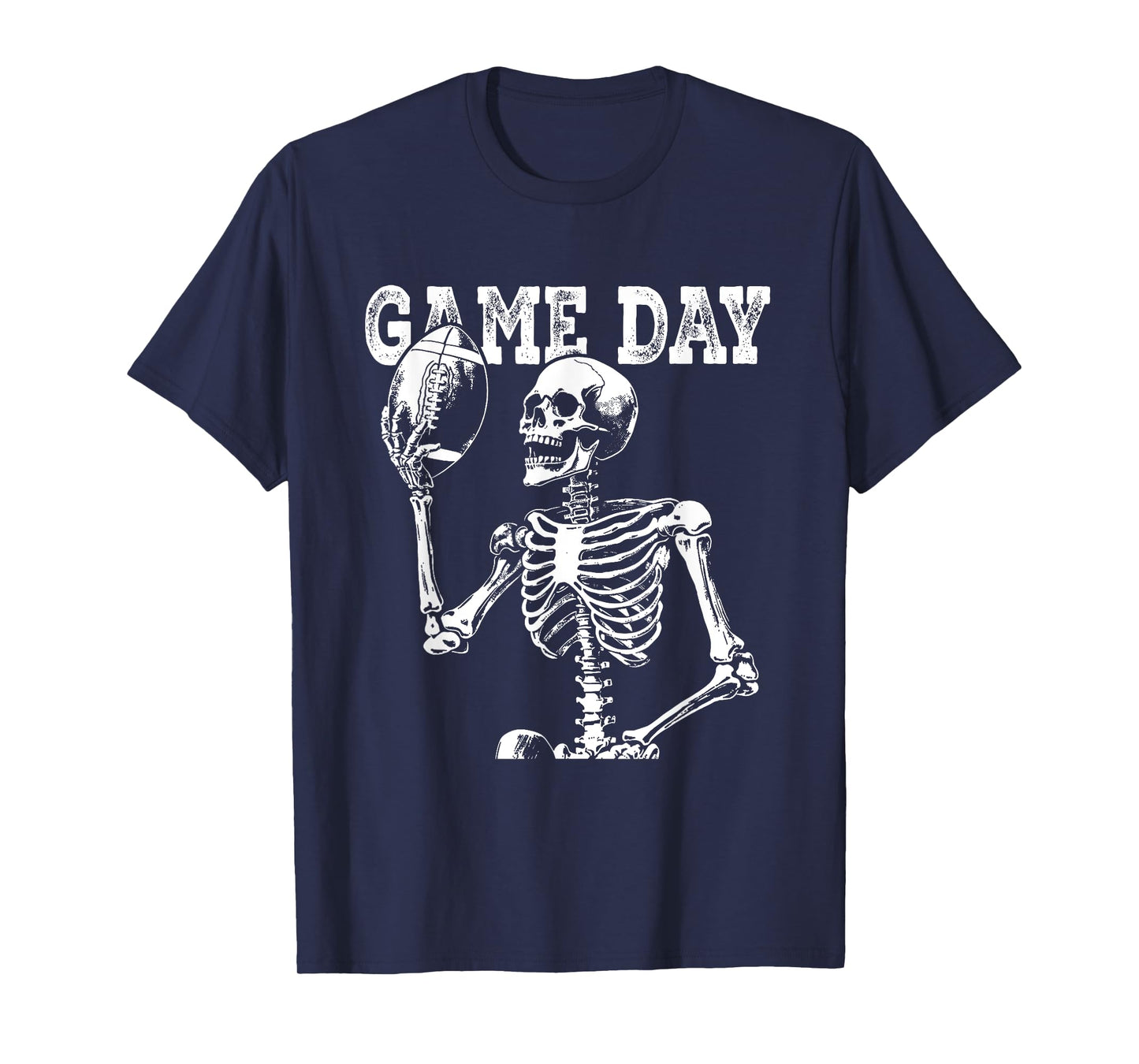 Halloween American Football Skeleton For Men Boys Game Day T-Shirt