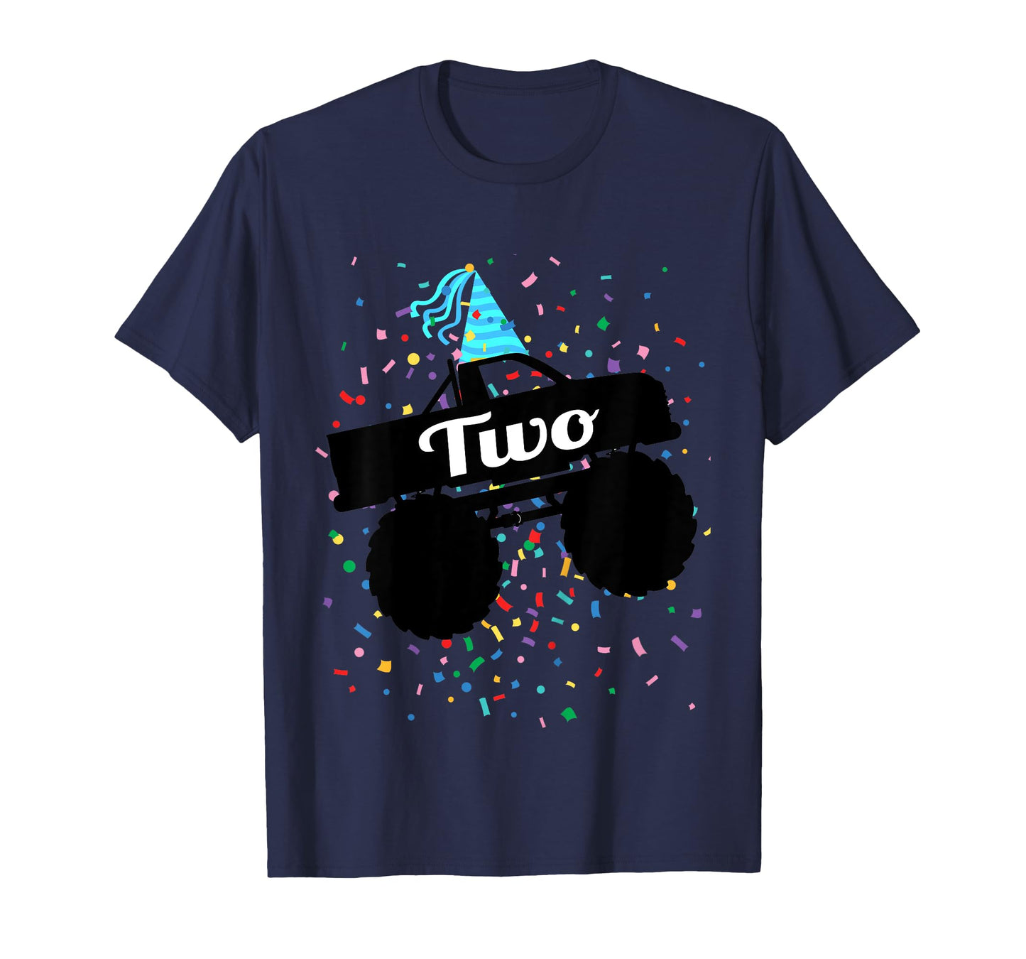 2 Year Old Monster Truck 2nd Birthday Toddler Shirt Gift T-Shirt