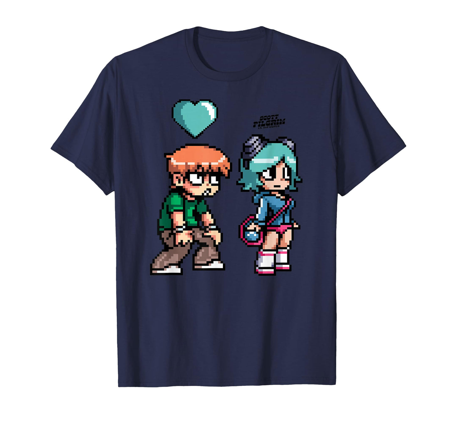 Scott Pilgrim Vs. The World Scott Hearts Ramona T-Shirt
