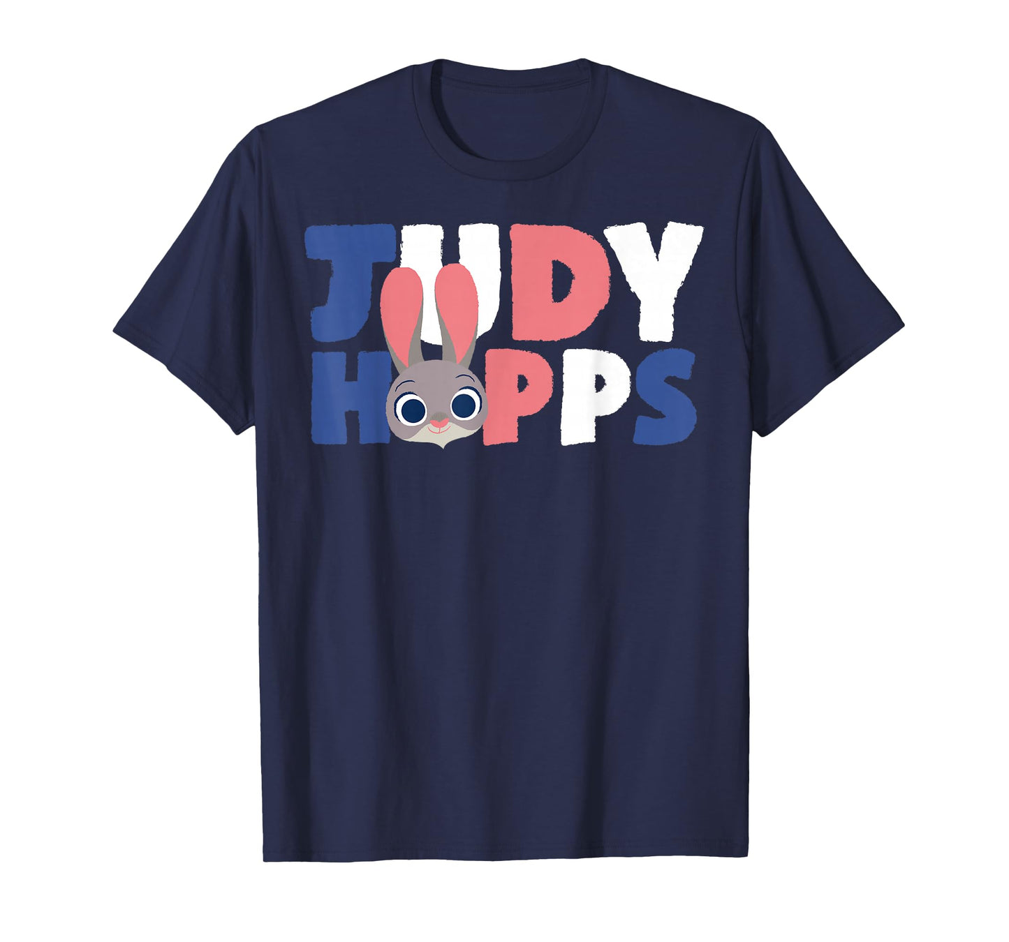 Disney Zootopia Judy Hopps Text Portrait Graphic T-Shirt T-Shirt