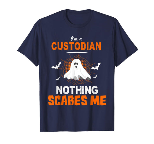 Funny Custodian Shirt Halloween School or Workplace Gift Tee T-Shirt