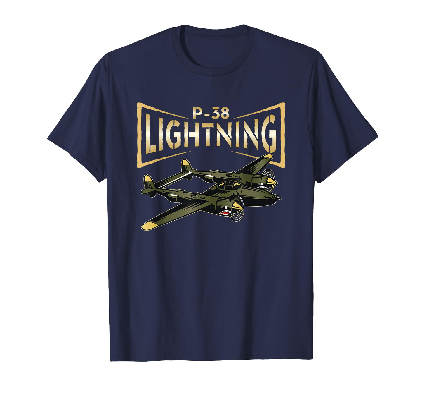 P-38 Lighting WW2 Plane Aircraft Aviation Airplane T-Shirt
