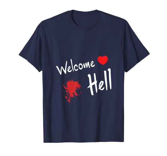 Mini-Hakkero Touhou Project - Welcome Hell Gensokyo Relaxed Unisex Anime T-Shirt - Black - Small