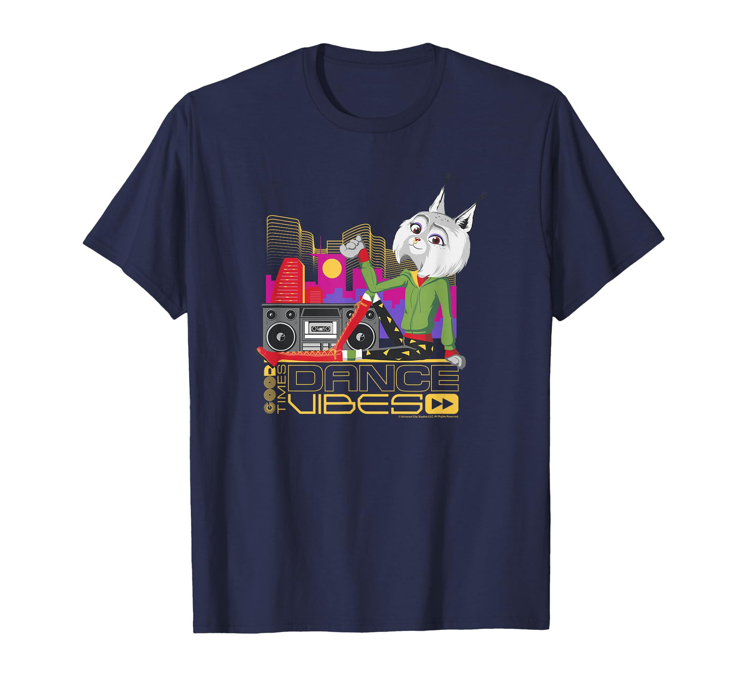 Sing 2 Nooshy Retro City Poster T-Shirt