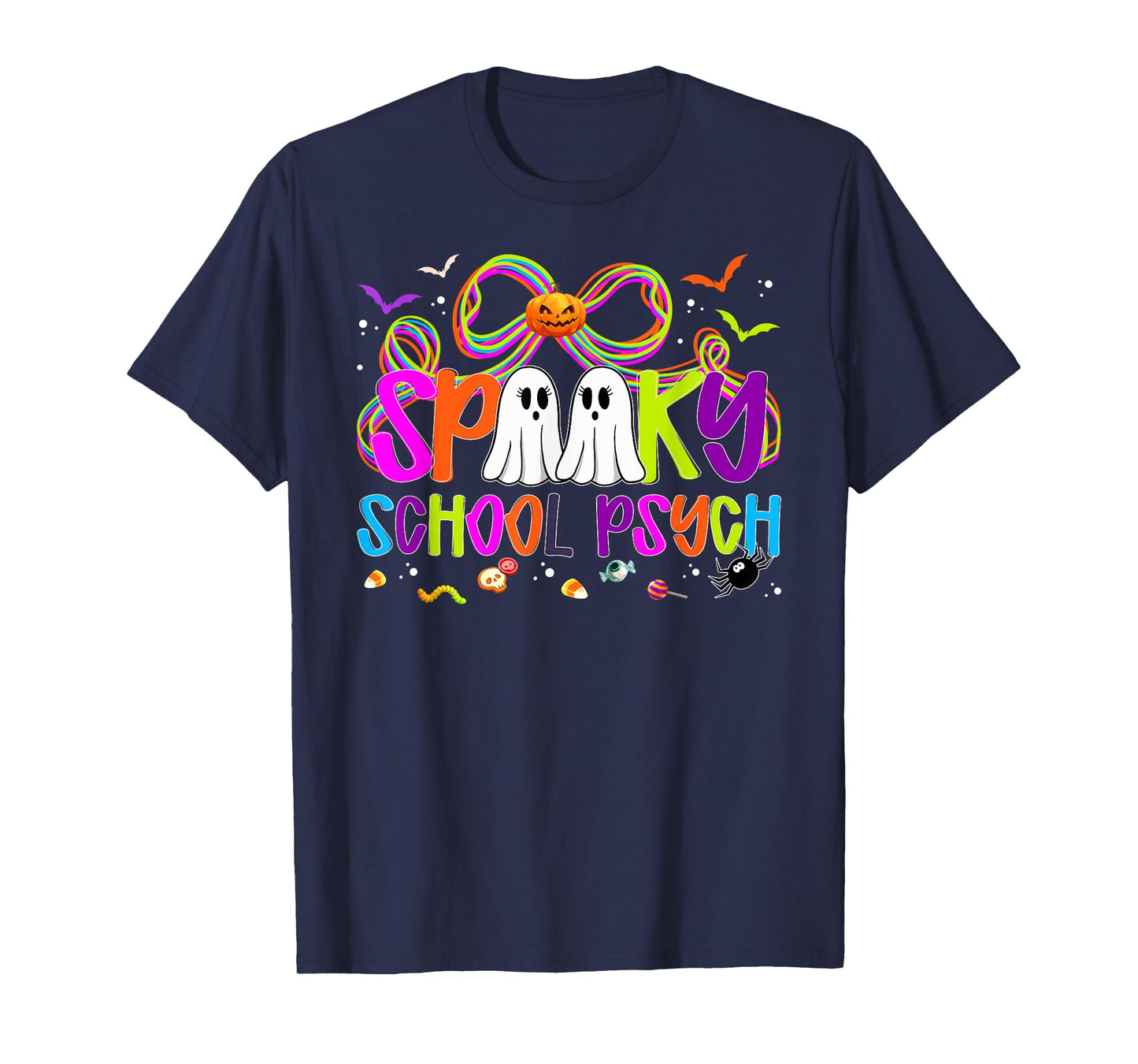 Spooky School Psych Halloween School Psychologist Coquette T-Shirt