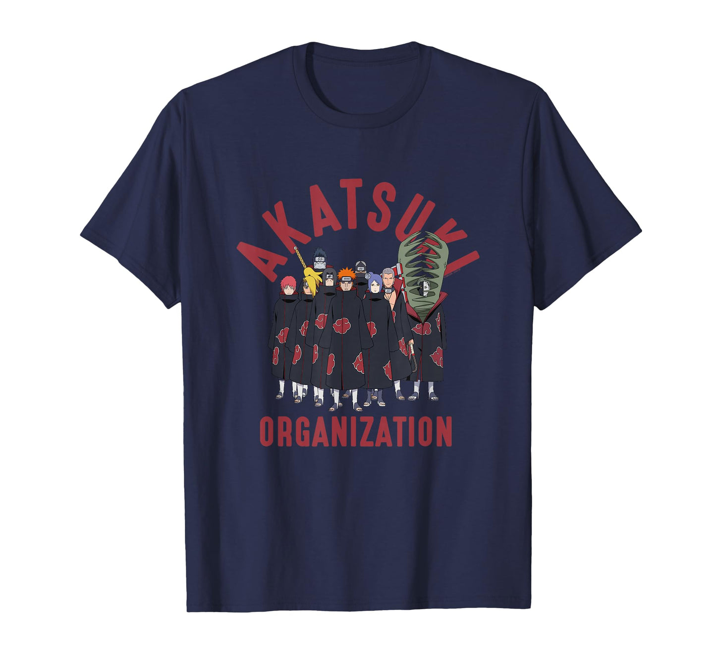 Naruto Shippuden Akatsuki Organization Anime T-Shirt