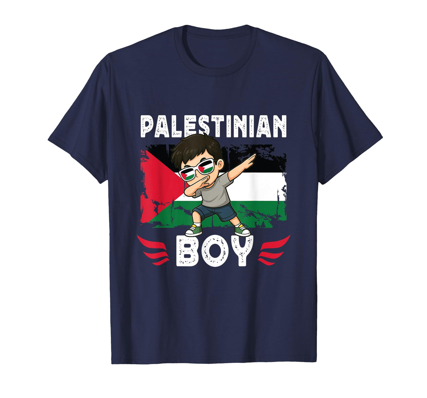 Palestinian Boy Dab Pose Palestinian Son Palestine Flag T-Shirt