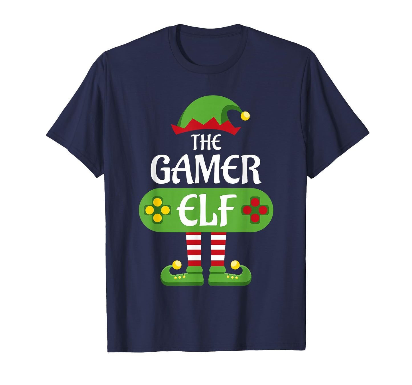 Gamer Elf Christmas Matching Group Family T-Shirt