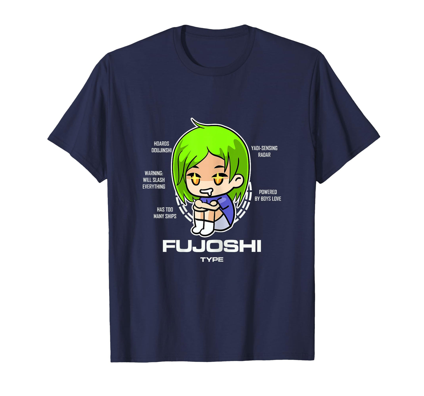 Fujoshi Type Otaku Anime Manga Women T-Shirt