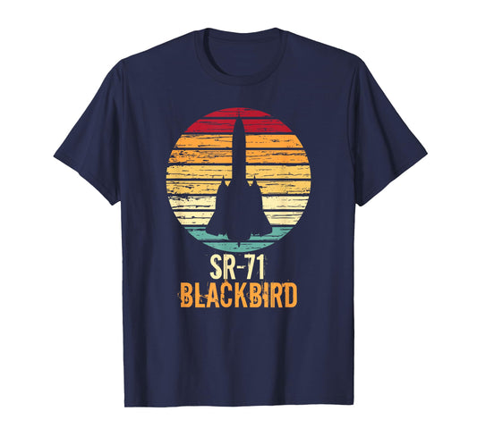 Vintage SR-71 Blackbird Military Aviation Aircraft T-Shirt