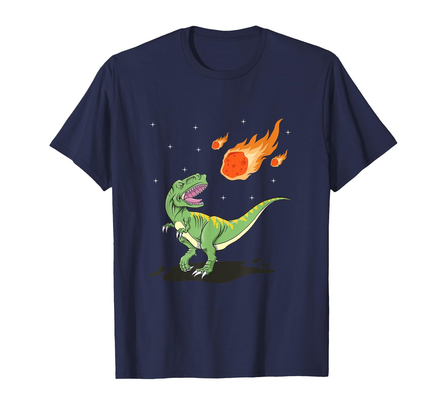 Dinosaur Meteorite Comet Meteor Shower Tyrannosaurus T-Shirt