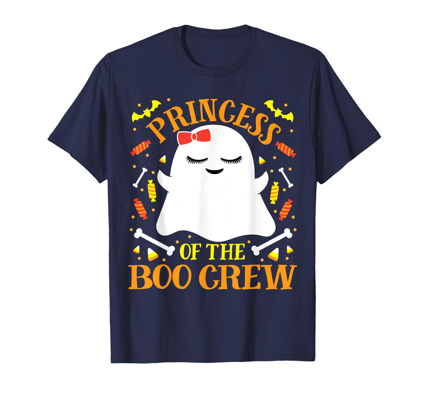 Princess Boo Crew Ghost Matching Family Cute Girls Halloween T-Shirt
