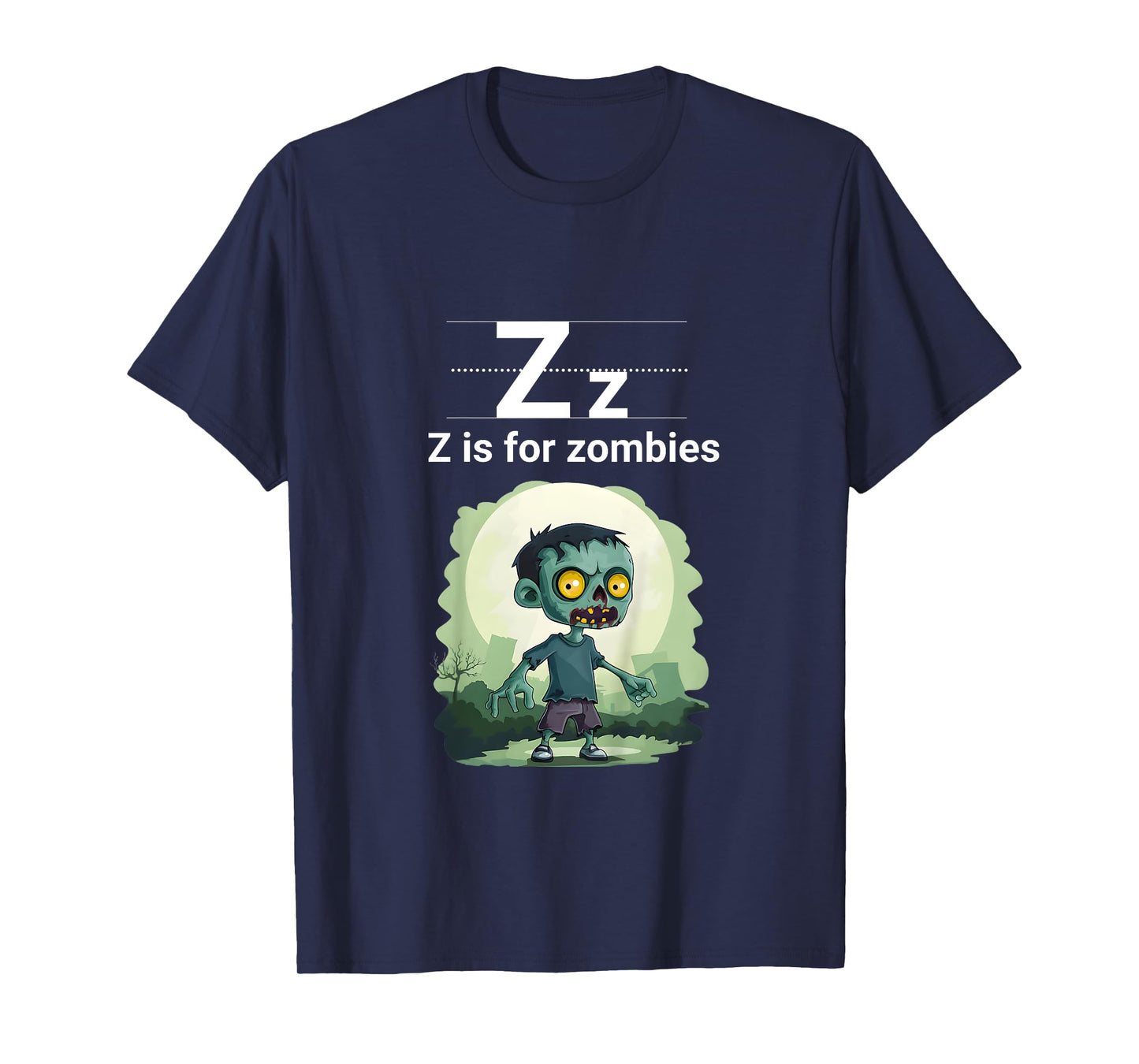 Kids Halloween Zombie Z is for Zombies Tshirt for Kids T-Shirt
