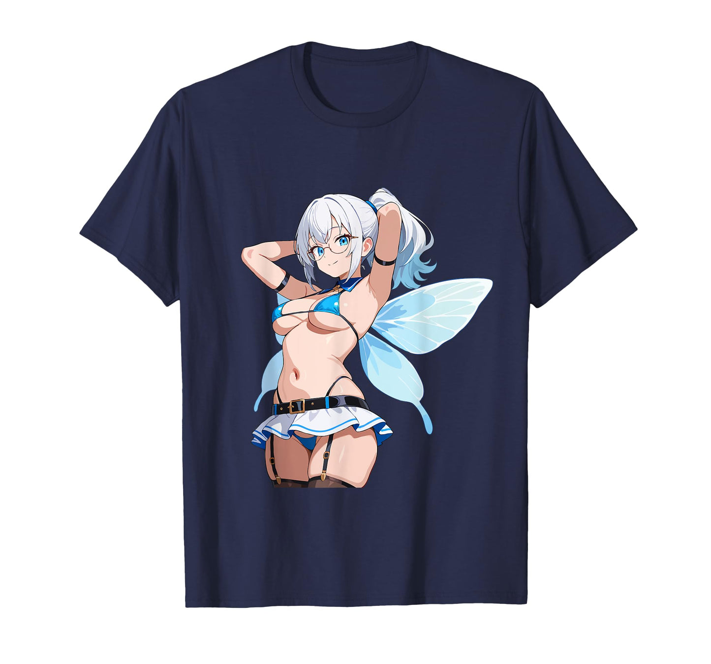 Waifu Sexy Anime Girl Fairy Glasses Japanese Style T-Shirt