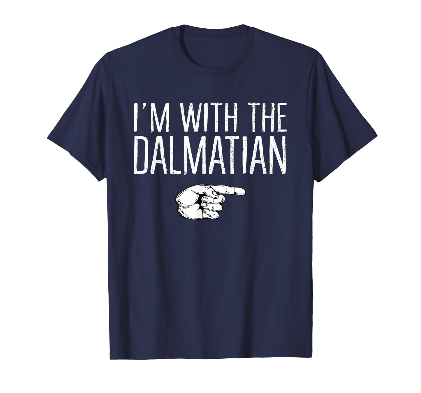 I'm With The Dalmatian Matching Costume Lazy Halloween Party T-Shirt