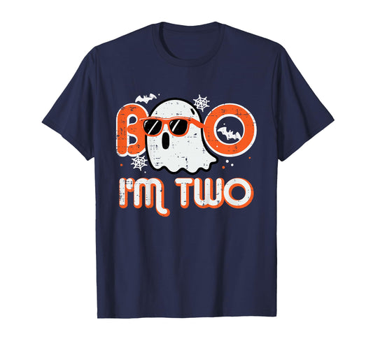 Kids Halloween Ghost Boo Im 2 Costume Boys Girls Kids Toddler T-Shirt