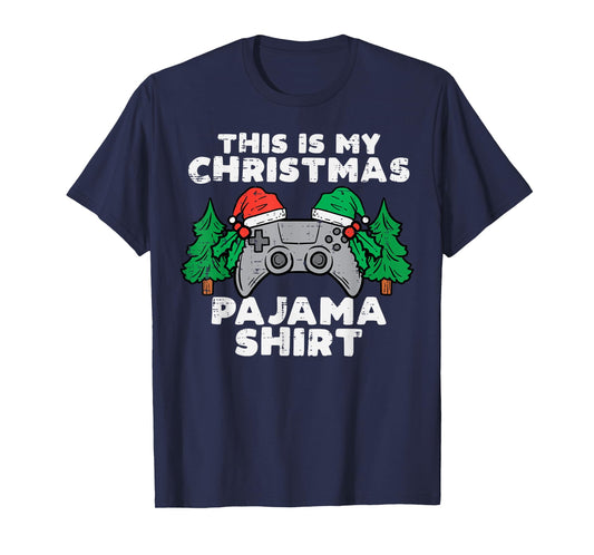 This Is My Christmas Pajama Shirt Video Games Boys Men Xmas T-Shirt