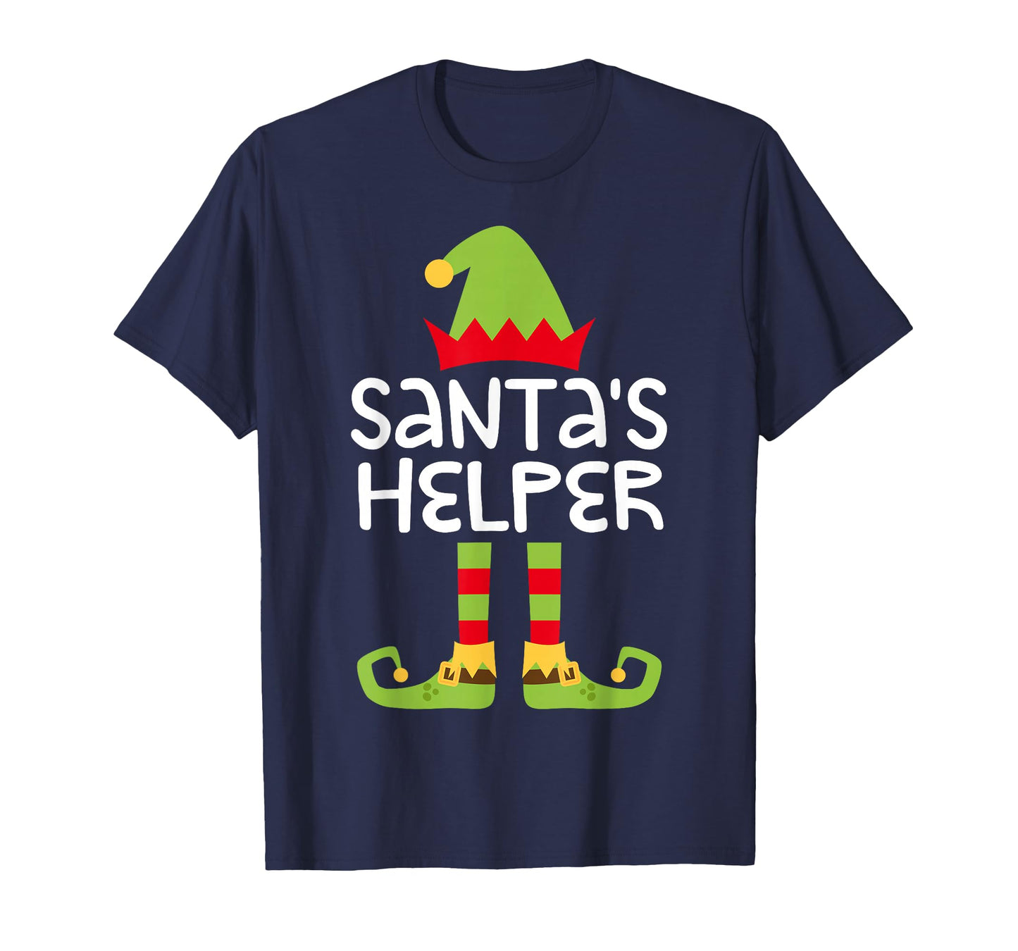 Santa's Helper Shirt Men Women Kids Matching Christmas Elf T-Shirt