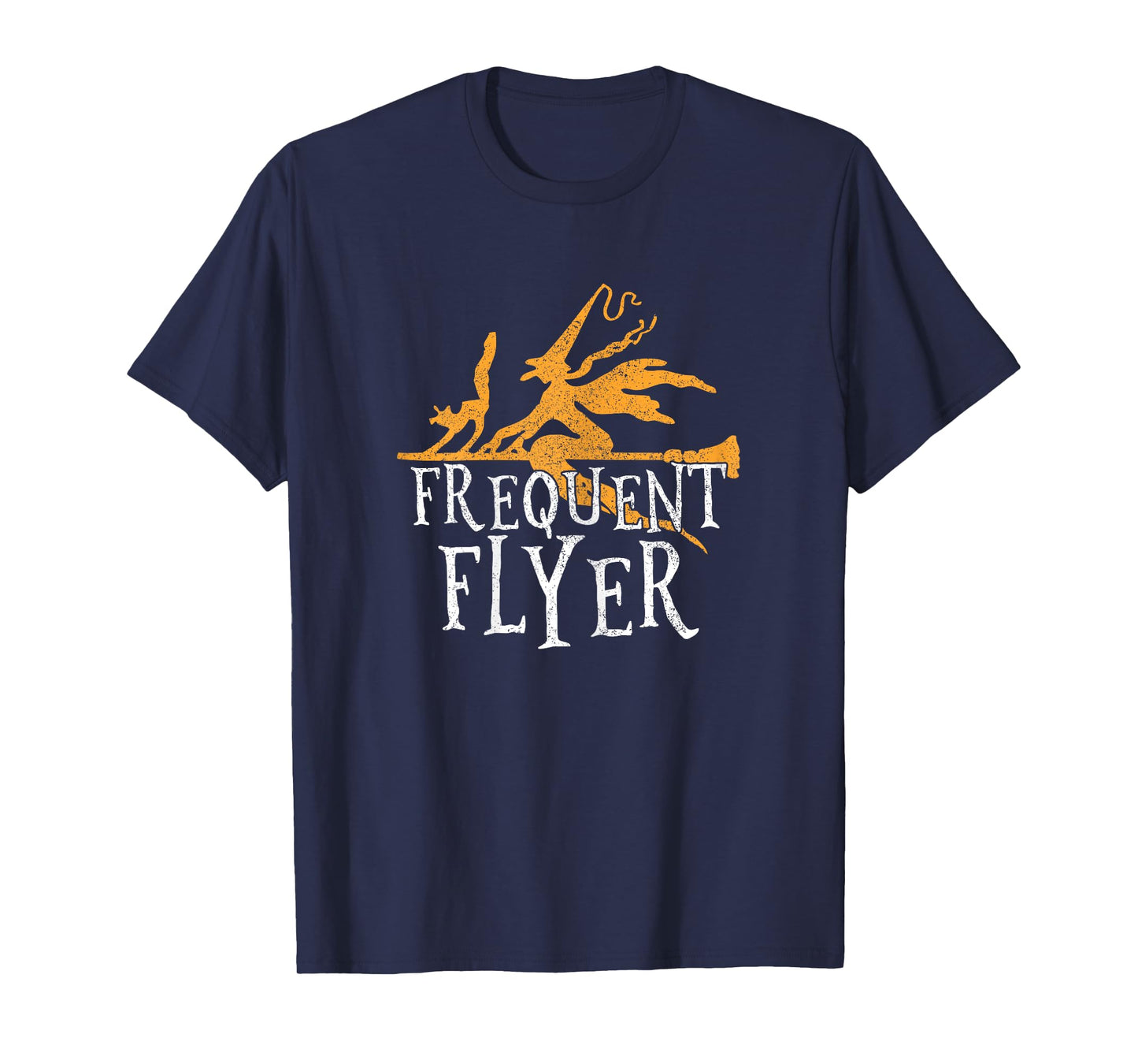 Frequent Flyer T-Shirt Funny Witch Halloween Party Outfit T-Shirt