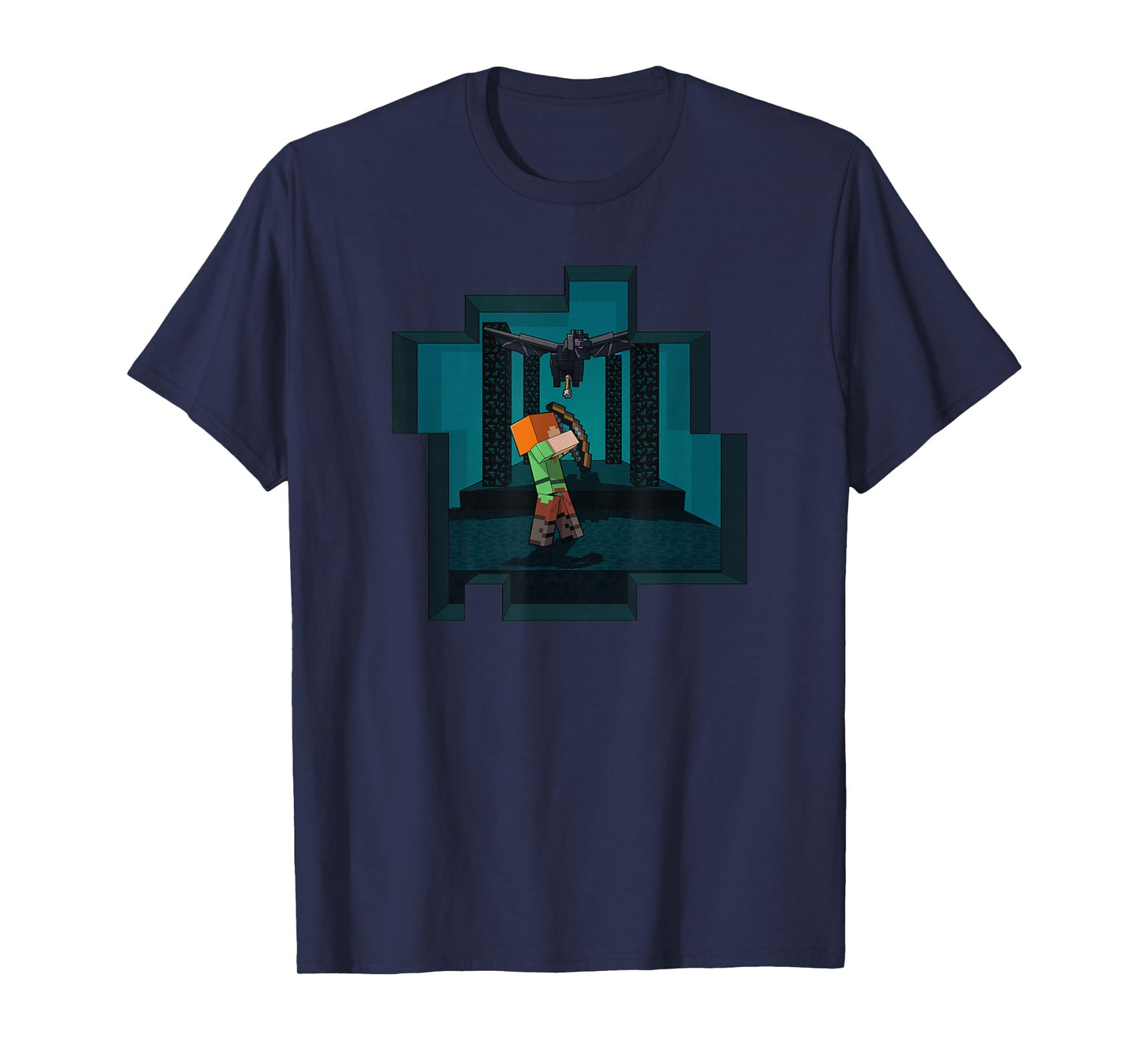 Minecraft Alex And Ender Dragon Endgame T-Shirt