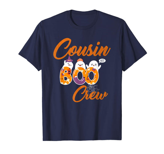 Cousin Boo Crew Funny Cute Little Ghost Boy Girl Halloween T-Shirt
