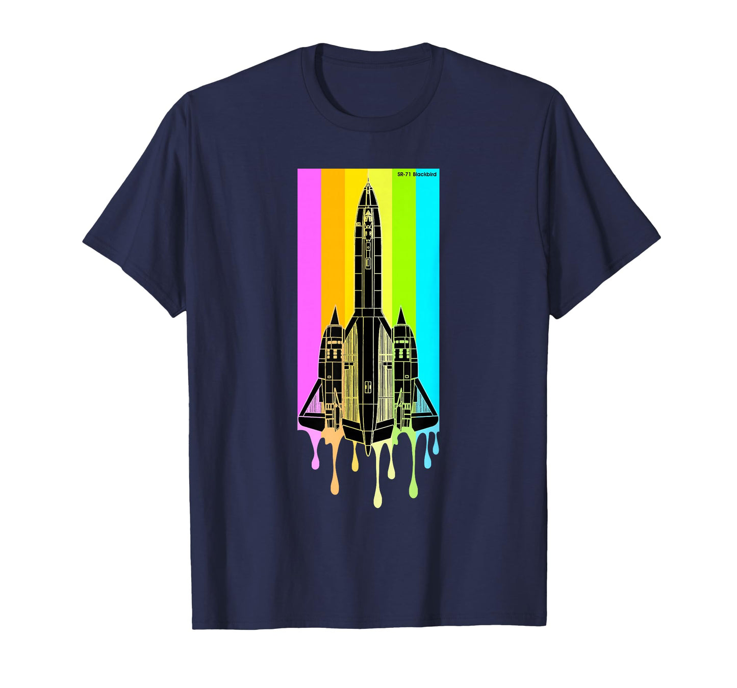 SR-71 Blackbird Vintage SR71 Aircraft Graphic Design T-Shirt